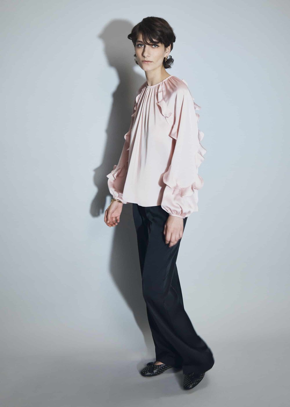 Howley Wide Pants, Black, hi-res