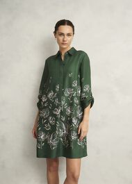 Dark Green Marci Tunic Dress, Green Multi, hi-res
