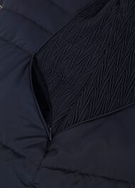 Dita Puffer Jacket With Hood, Navy, hi-res