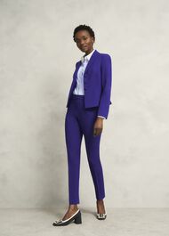 Victoria Cotton Blend Shirt, Pale Blue White, hi-res