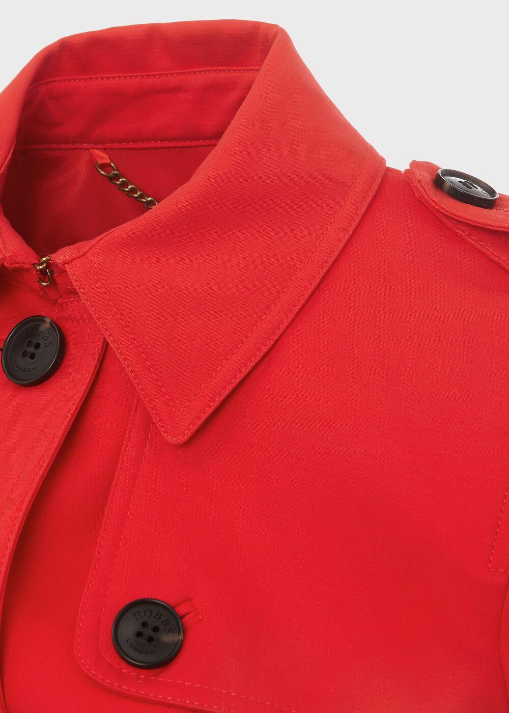 Ella Water Resistant Trench Coat, Red, hi-res