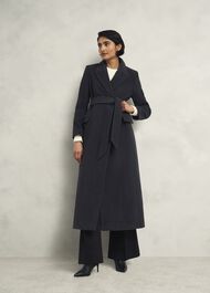 Clarendon Wool Blend Coat, Charcoal, hi-res