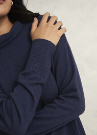 Audrey Knitted Dress, Hobbs Midnight, hi-res