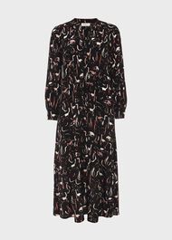 Teagan Midi Dress, Black Multi, hi-res