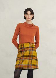 Maeve Wool Skirt, Ochre Multi, hi-res