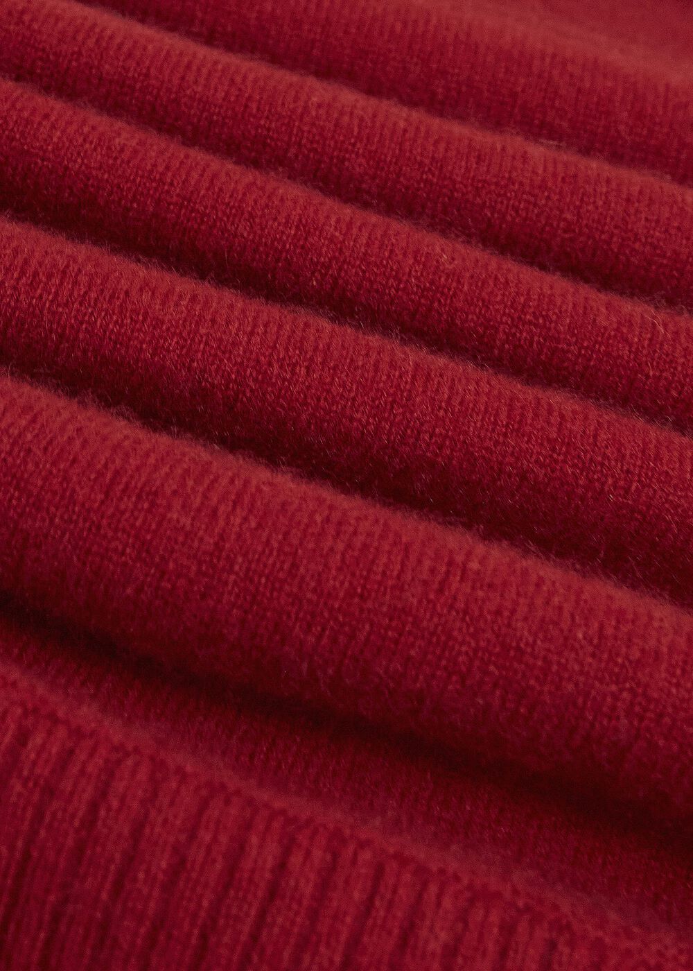 Delora Cashmere Roll Neck Sweater, Pomegranate Red, hi-res