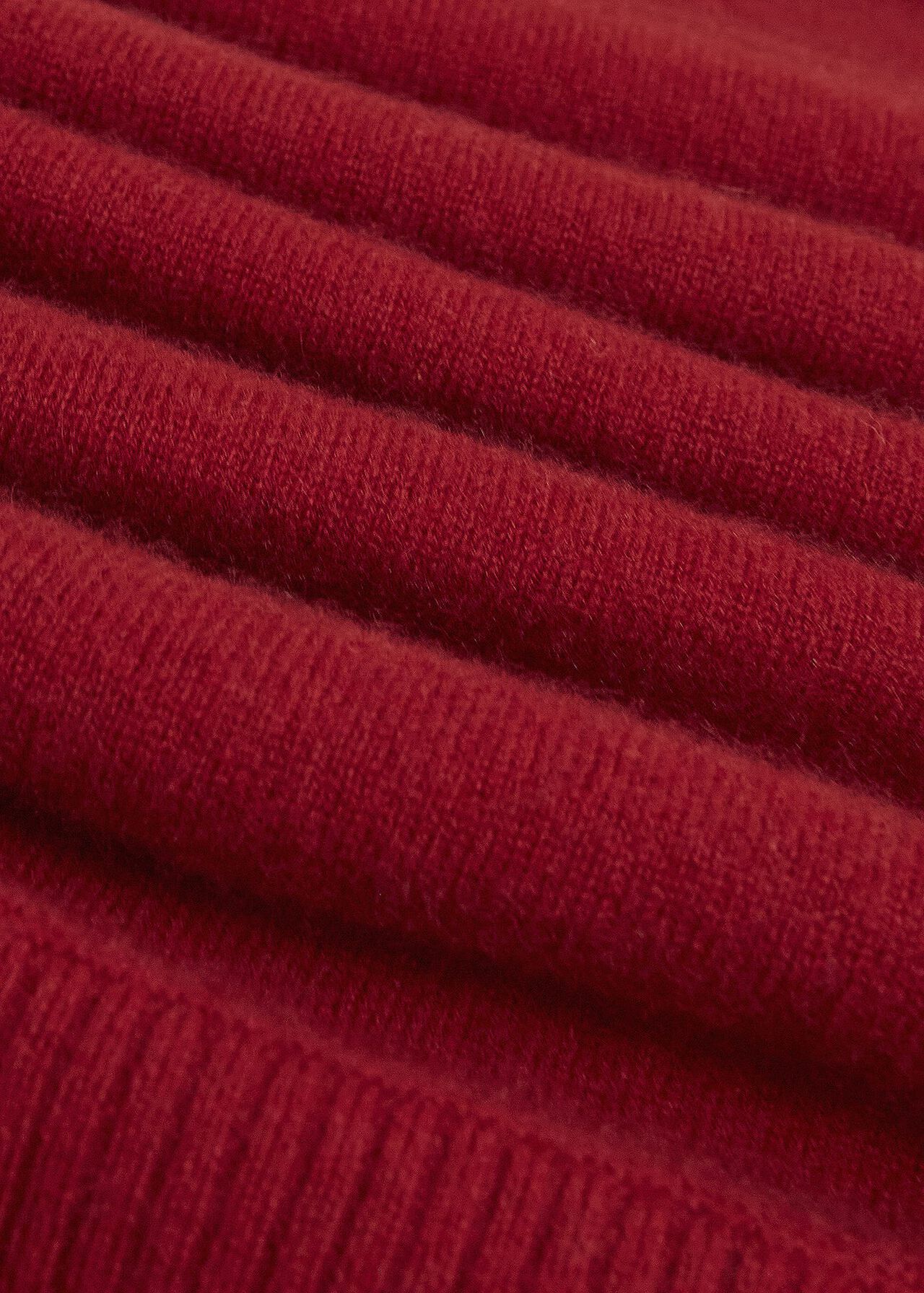 Delora Cashmere Roll Neck Sweater, Pomegranate Red, hi-res