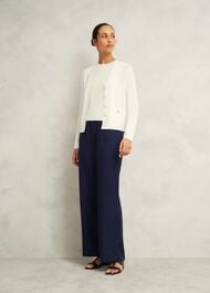 Aubrey Knitted Cardigan, Hobbs Ivory, hi-res