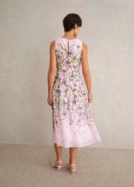 Petite Carly Floral Dress, Pale Pink Multi, hi-res