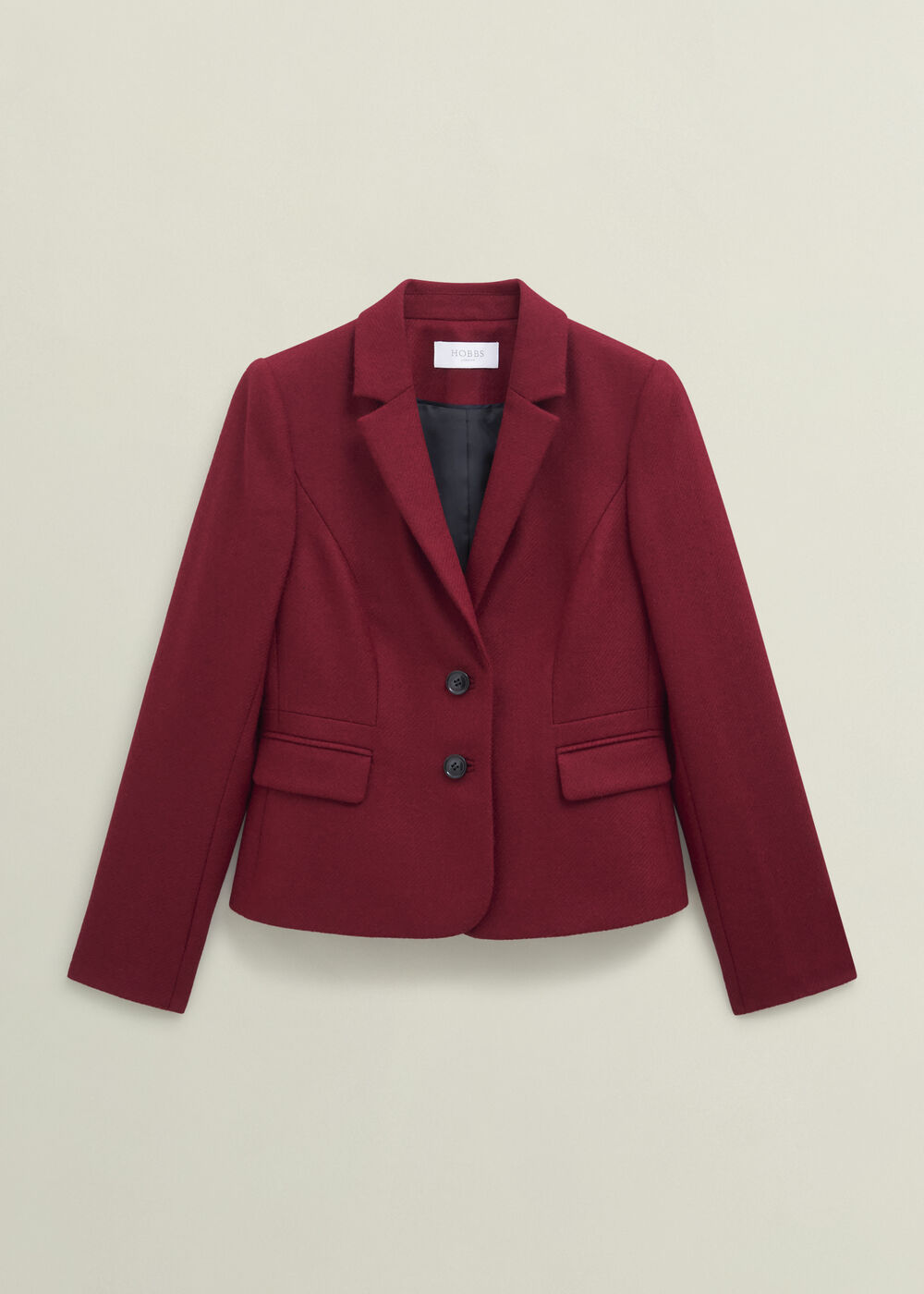 Petite Hackness Wool Jacket, Red, hi-res