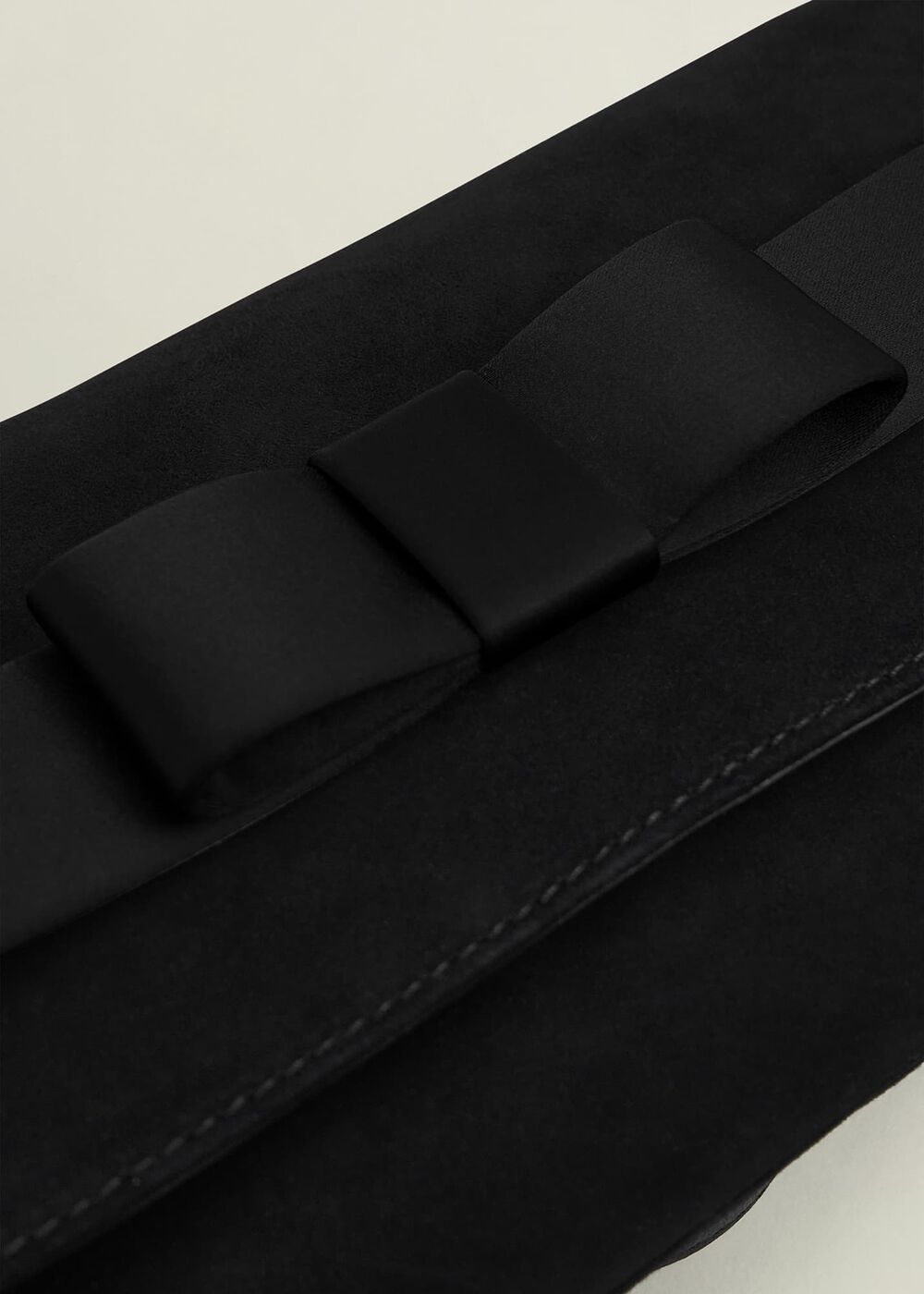 Renata Bow Clutch, Black, hi-res