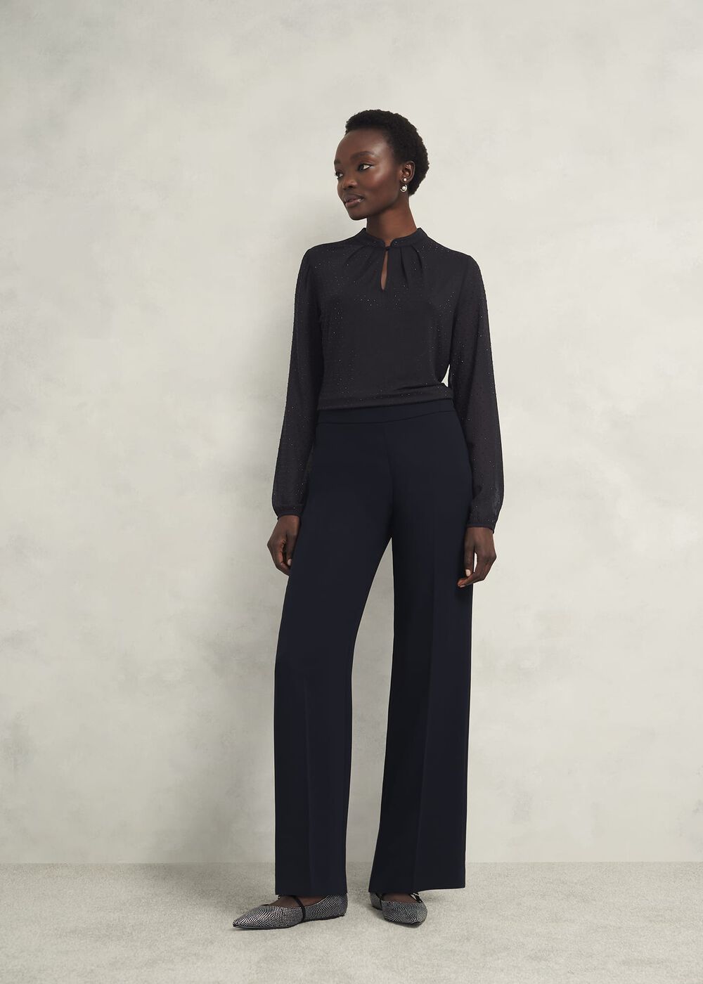 Shanice Sparkle Top, Hobbs Navy, hi-res