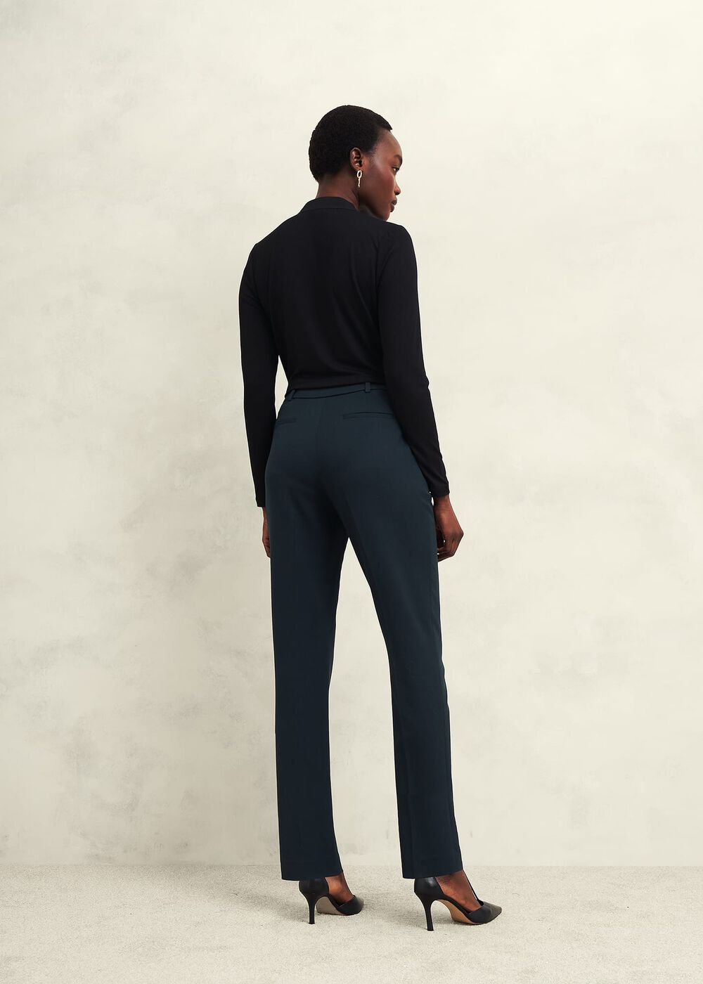 Mel Woven Front Top, Black, hi-res