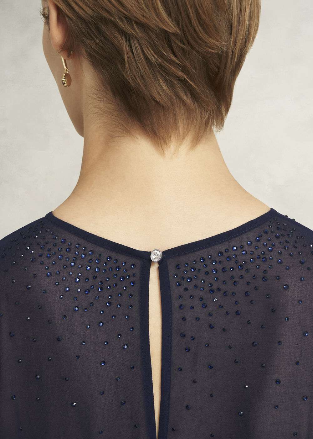 Anoushka Hot Fix Jumpsuit, Midnight Navy, hi-res