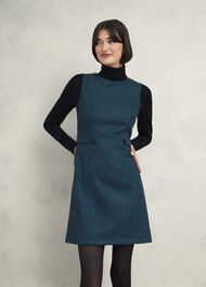 Sariah Wool Dress, Green Multi, hi-res