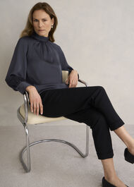 Tara Blouse, Deep Slate Blue, hi-res
