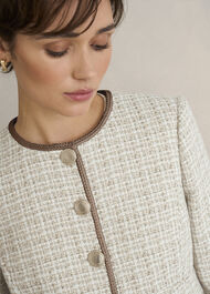 Carey Tweed Jacket, Camel Ivory, hi-res
