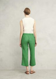 Lillie Linen Pants, Green, hi-res