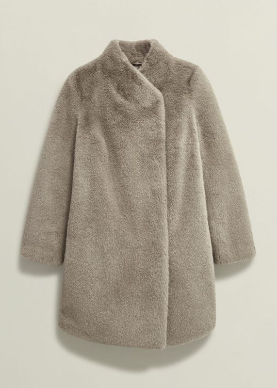Petite Tarini Faux Fur Coat