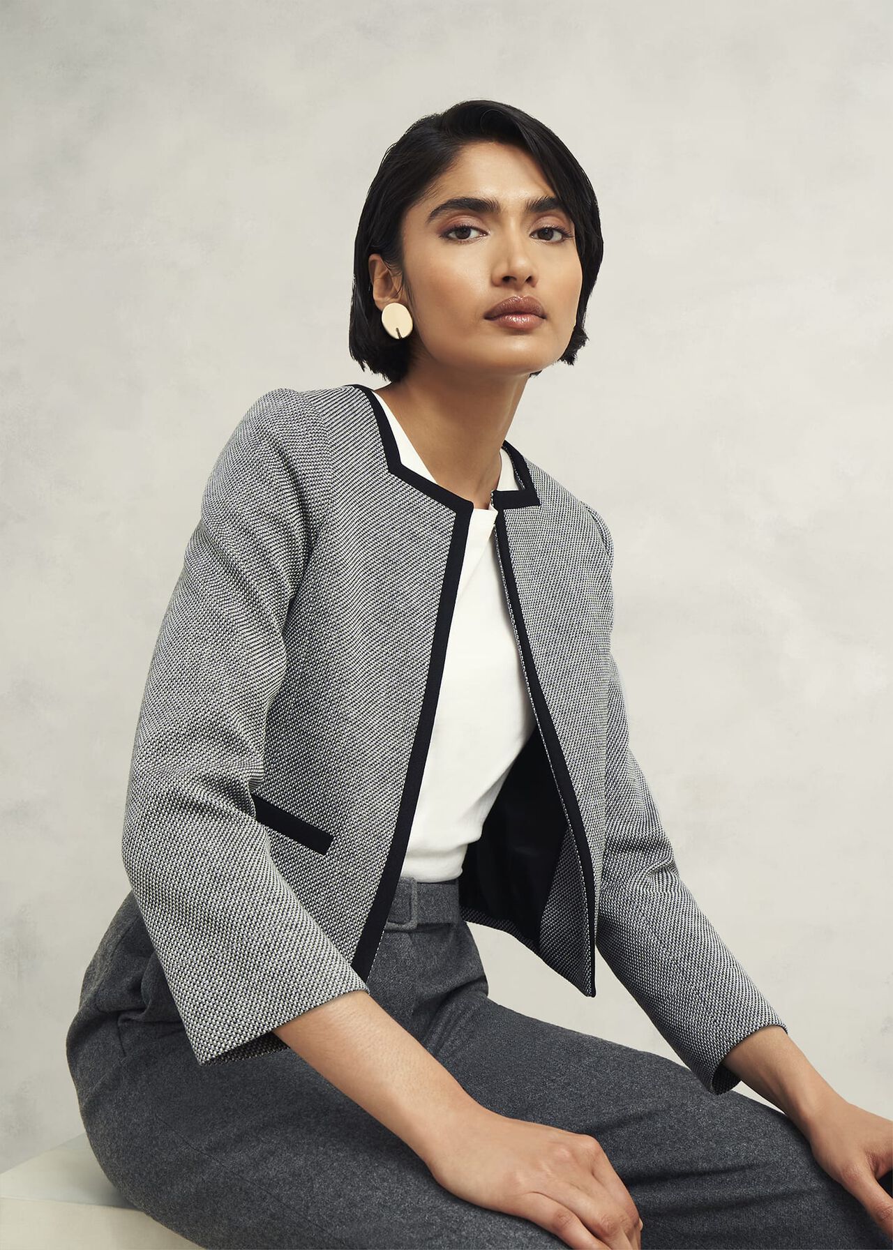Nyra Jacket, Black Ivory, hi-res