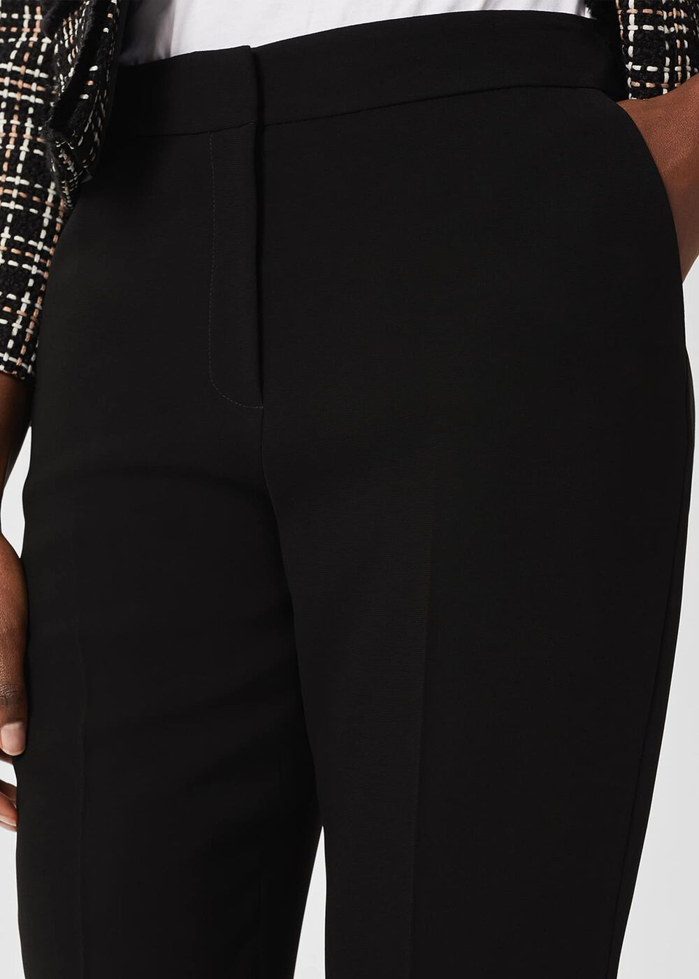 Petite Mel Tapered Pants, Black, hi-res