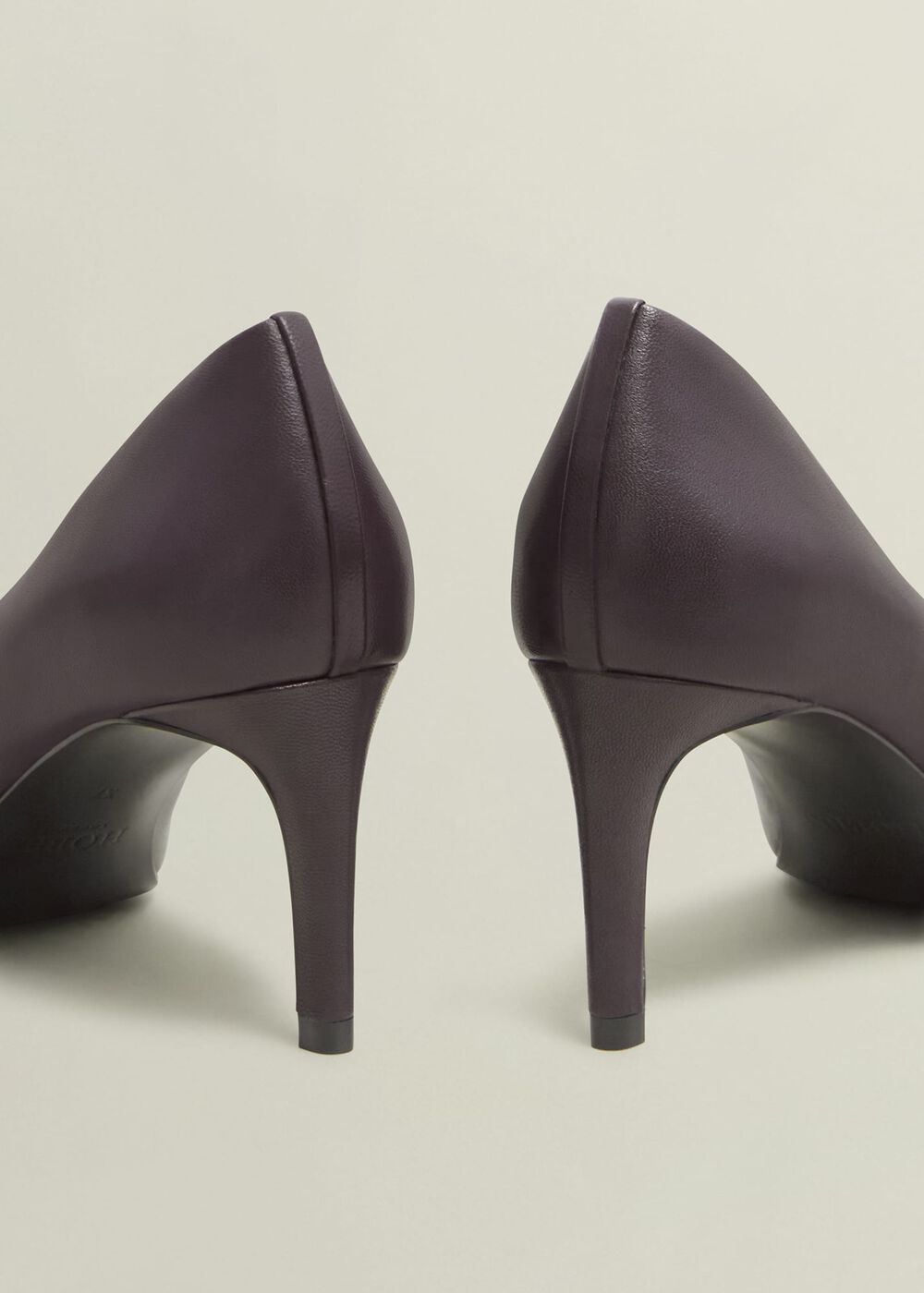 Martie Leather Court Shoes, Malbec Purple, hi-res