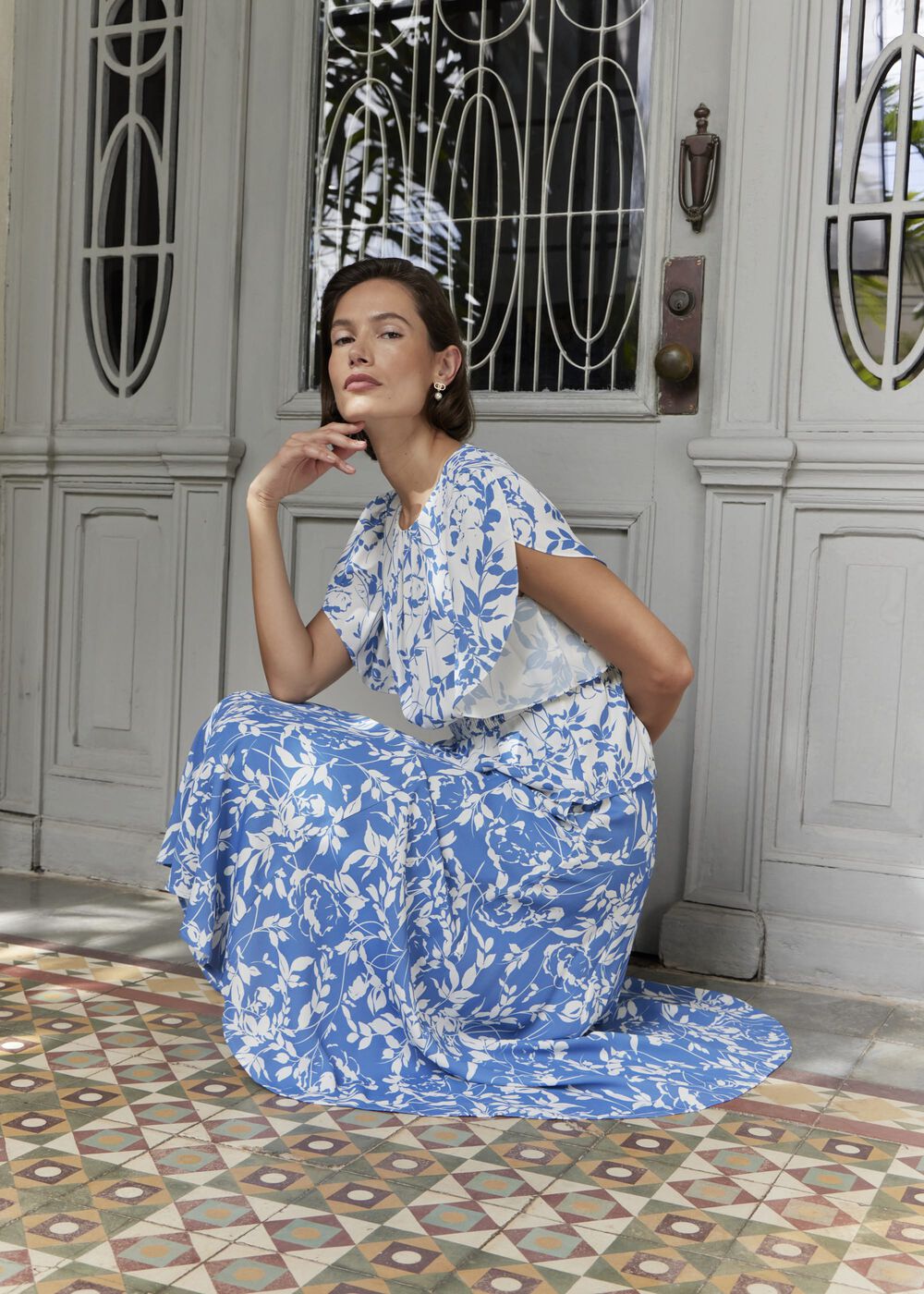 Bianca Skirt, Blue Cream, hi-res