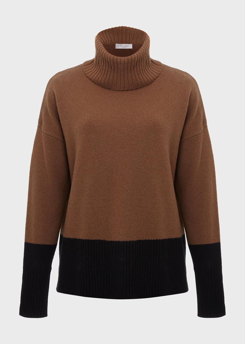 Melodie Merino Wool Sweater, Toffee Black, hi-res