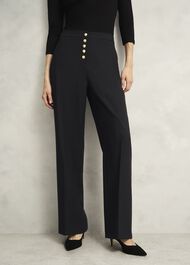 Highclere Wide Pants, Black, hi-res