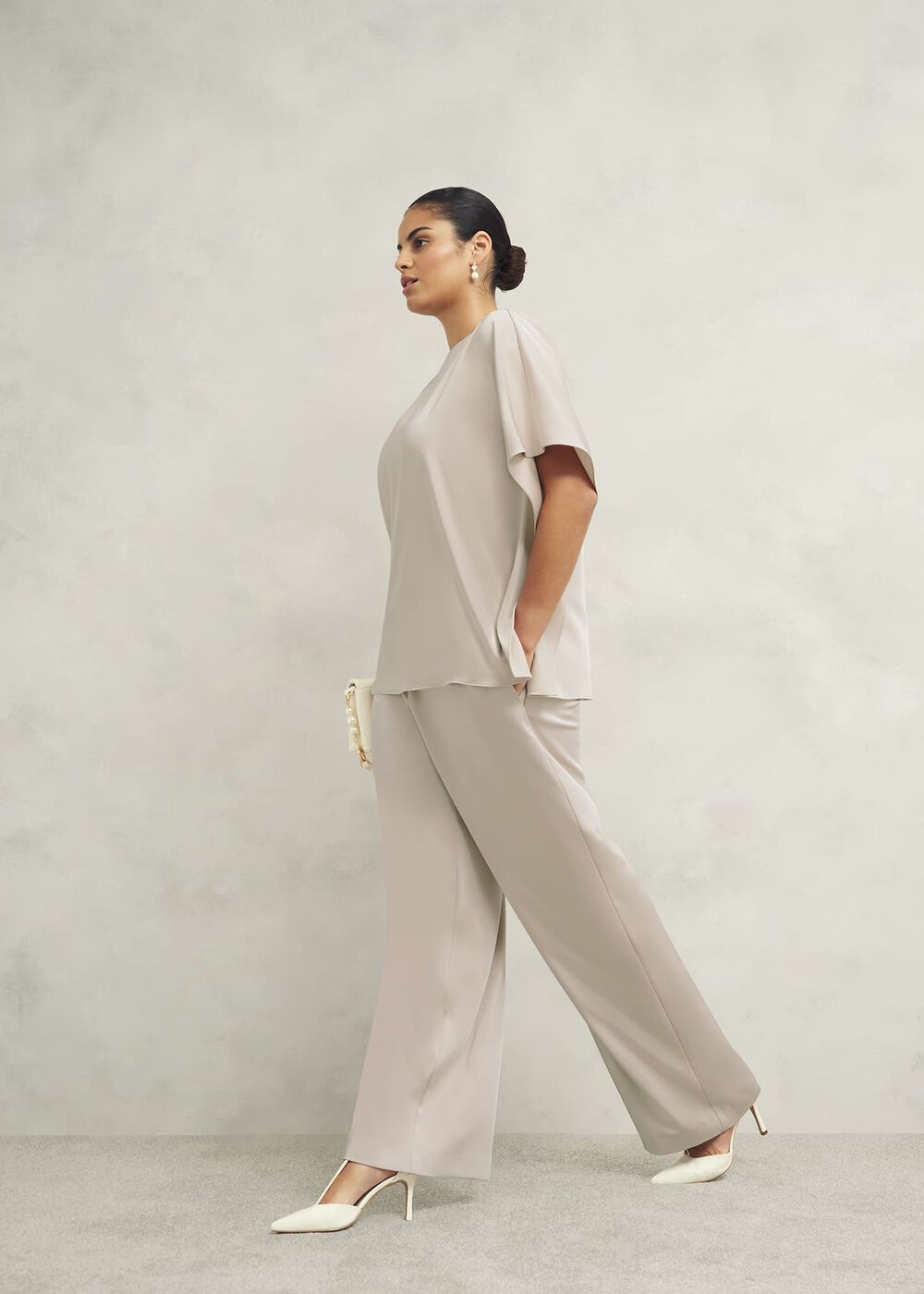 Delora Blouse, Oyster, hi-res