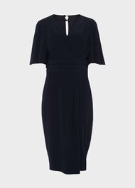 Coralie Jersey Shift Dress, Midnight Navy, hi-res