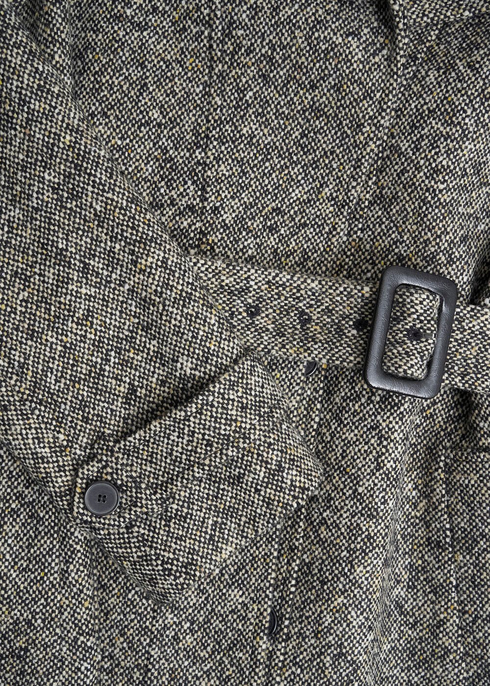 Petite Wendy Wool Blend Coat, Black Ivory, hi-res