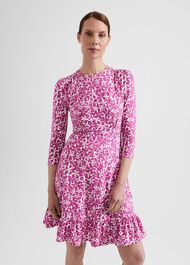 Ami Jersey Dress, Pink Multi, hi-res