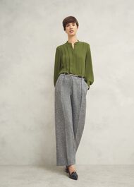 Arizona Blouse, Moss Green, hi-res