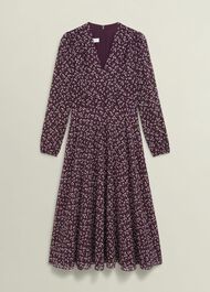 Aurora Dress, Onyx Red Multi, hi-res