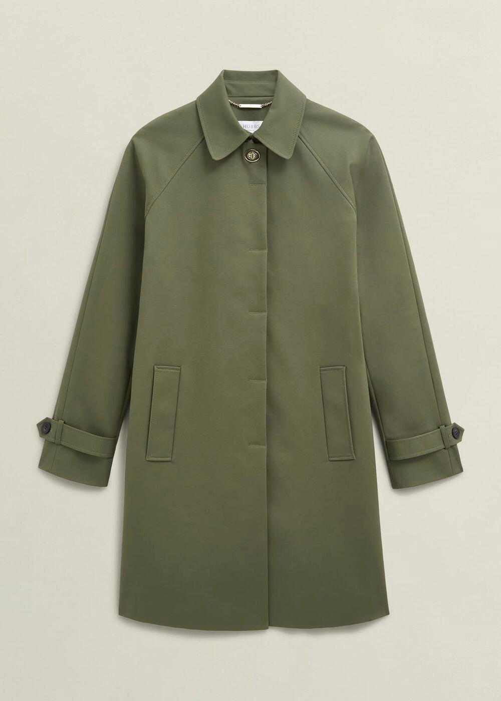 Vivienne Shower Resistant Trench Coat, Olive Green, hi-res