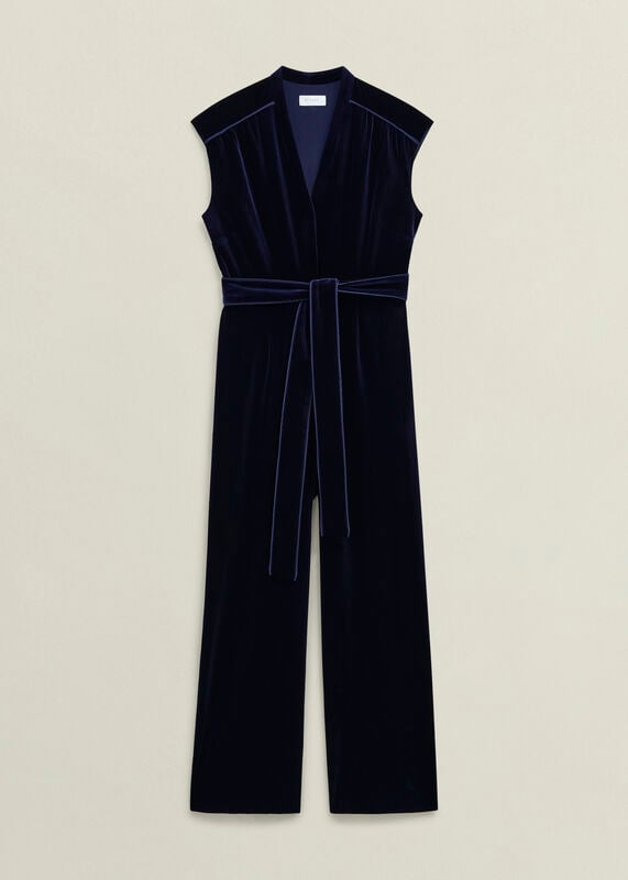 Olive Velvet Jumpsuit
