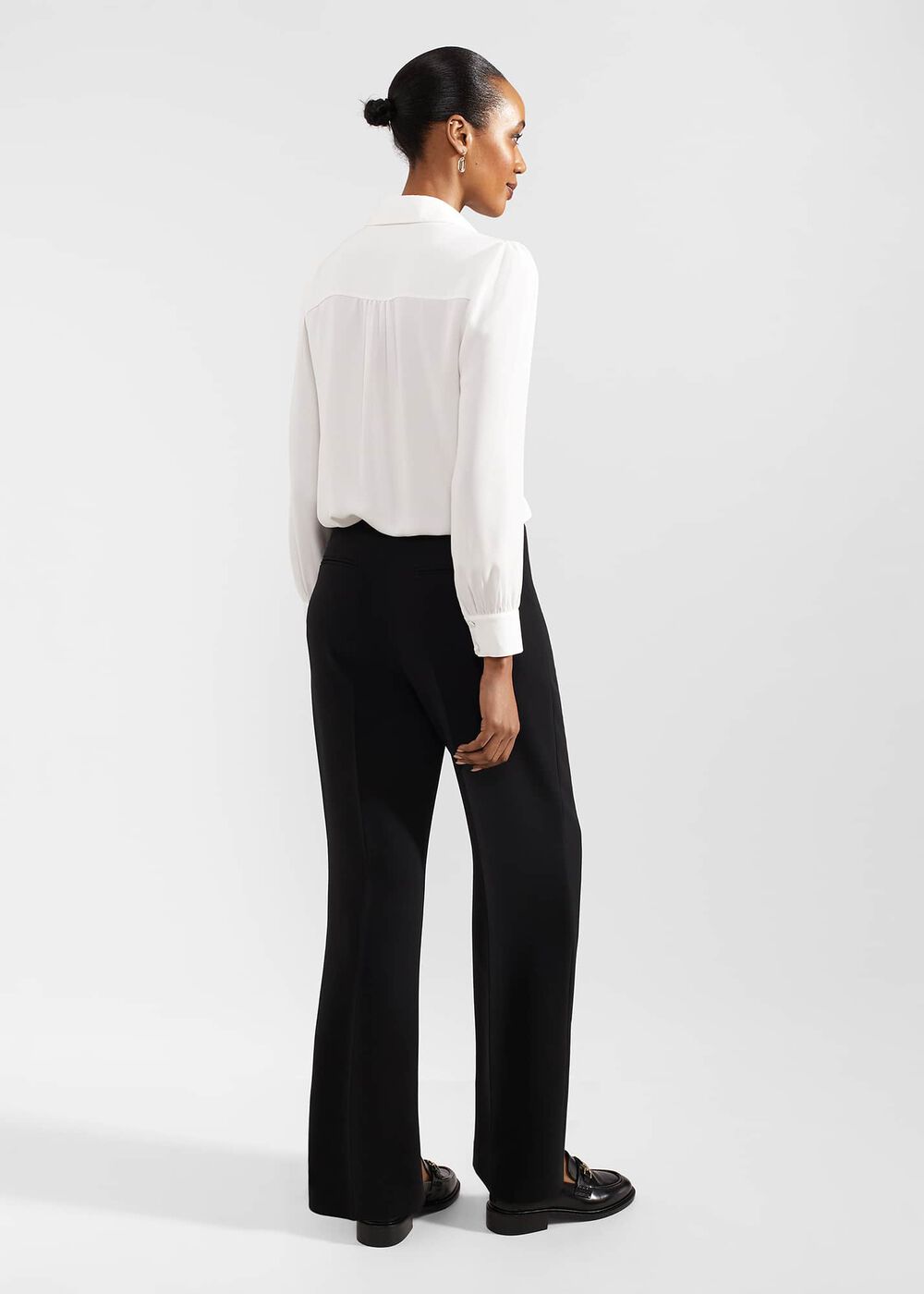 Vanessa Wide Leg Pants, Black, hi-res