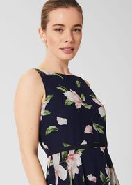 Petite Carly Floral Dress, Navy Multi, hi-res