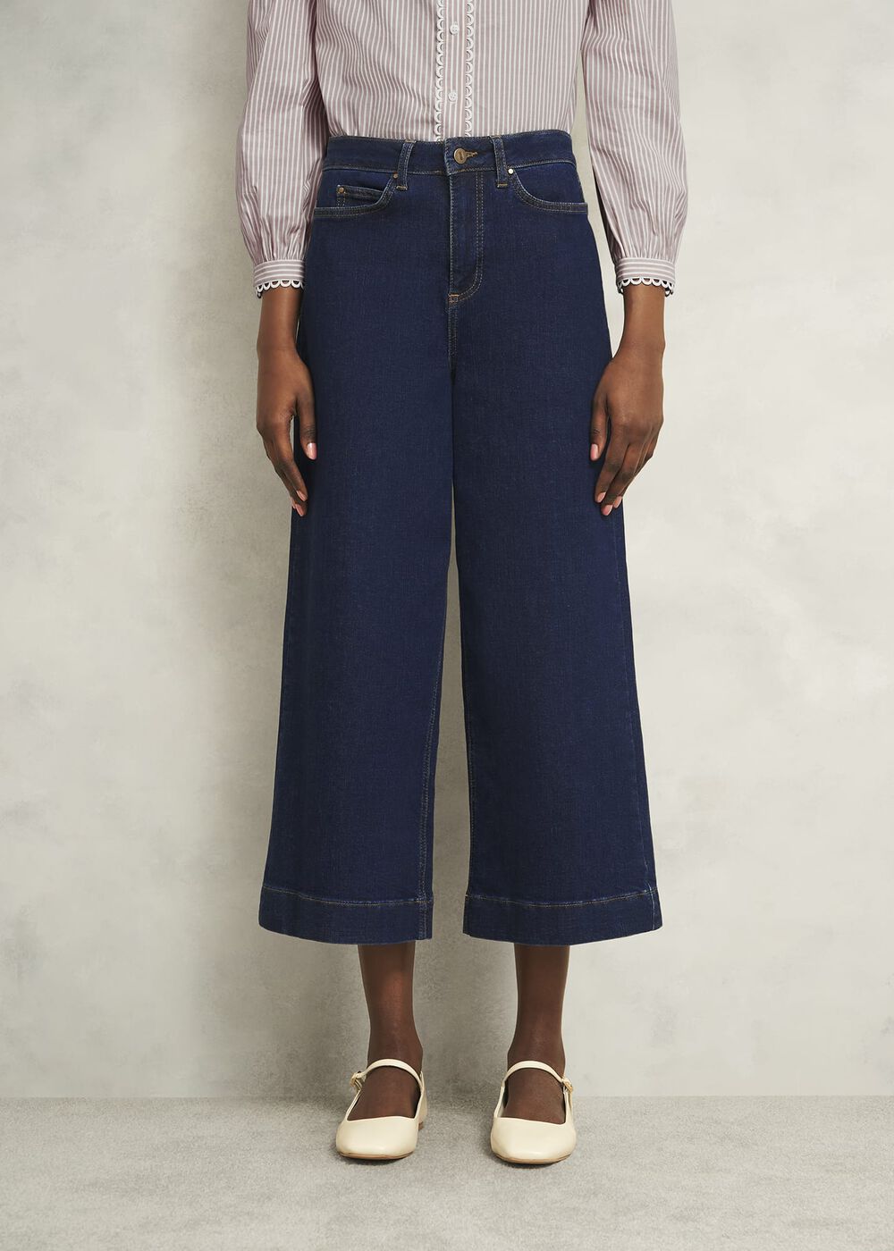 Brinley Crop Wide Leg Jeans, Indigo, hi-res