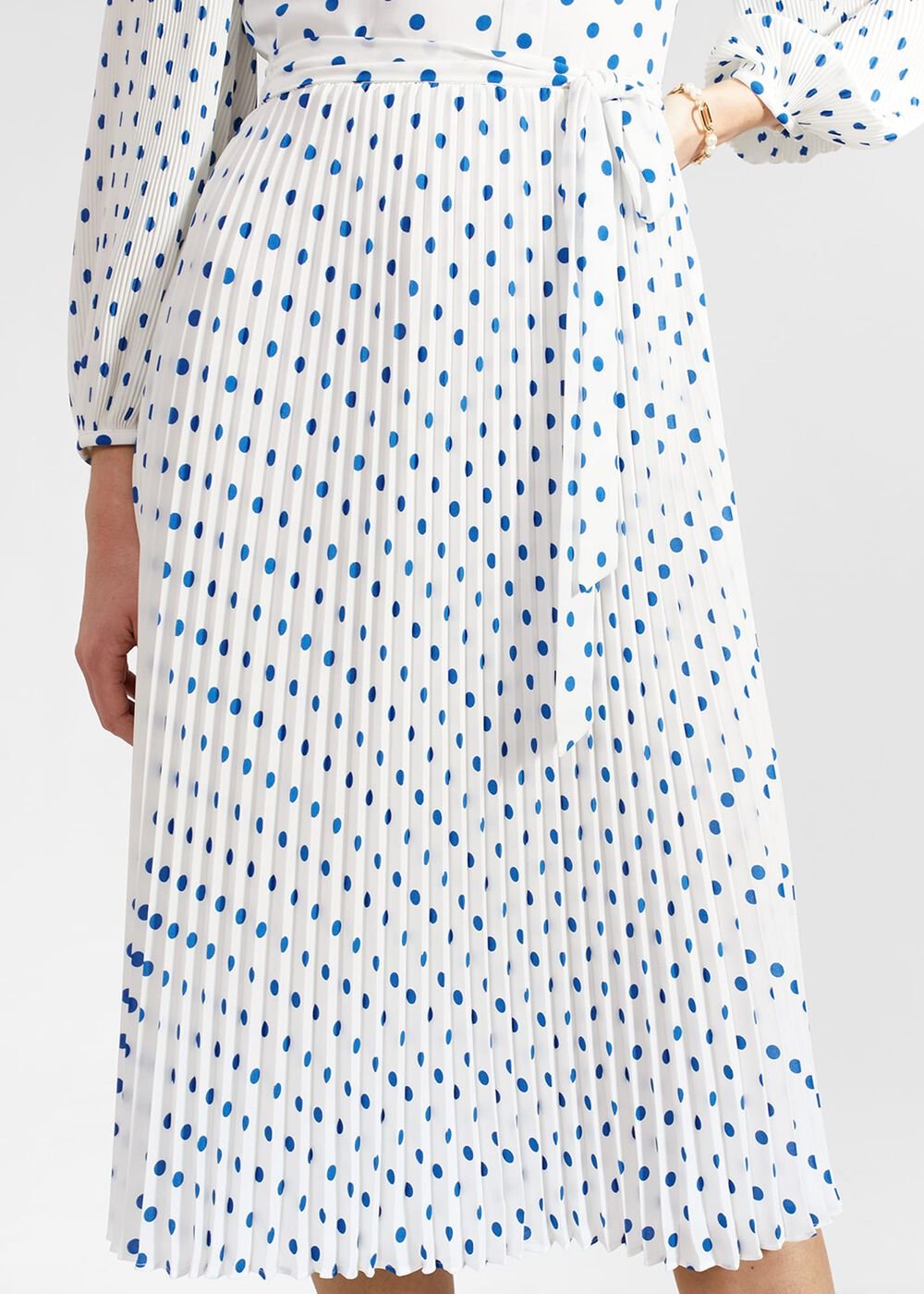 Petite Tallulah Dress, Ivory Blue, hi-res