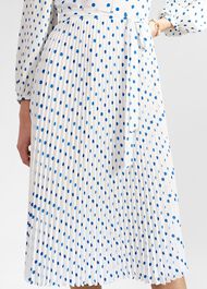 Petite Tallulah Dress, Ivory Blue, hi-res