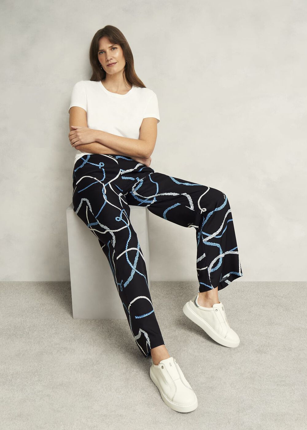 Raya Pants, Navy Multi, hi-res