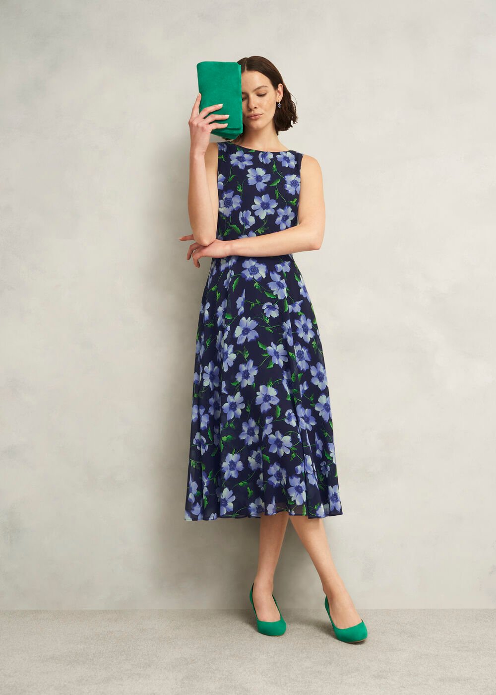 Petite Carly Dress, Midnight Multi, hi-res