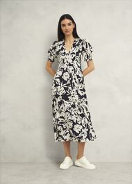 Chiltern Dress, Black Cream, hi-res