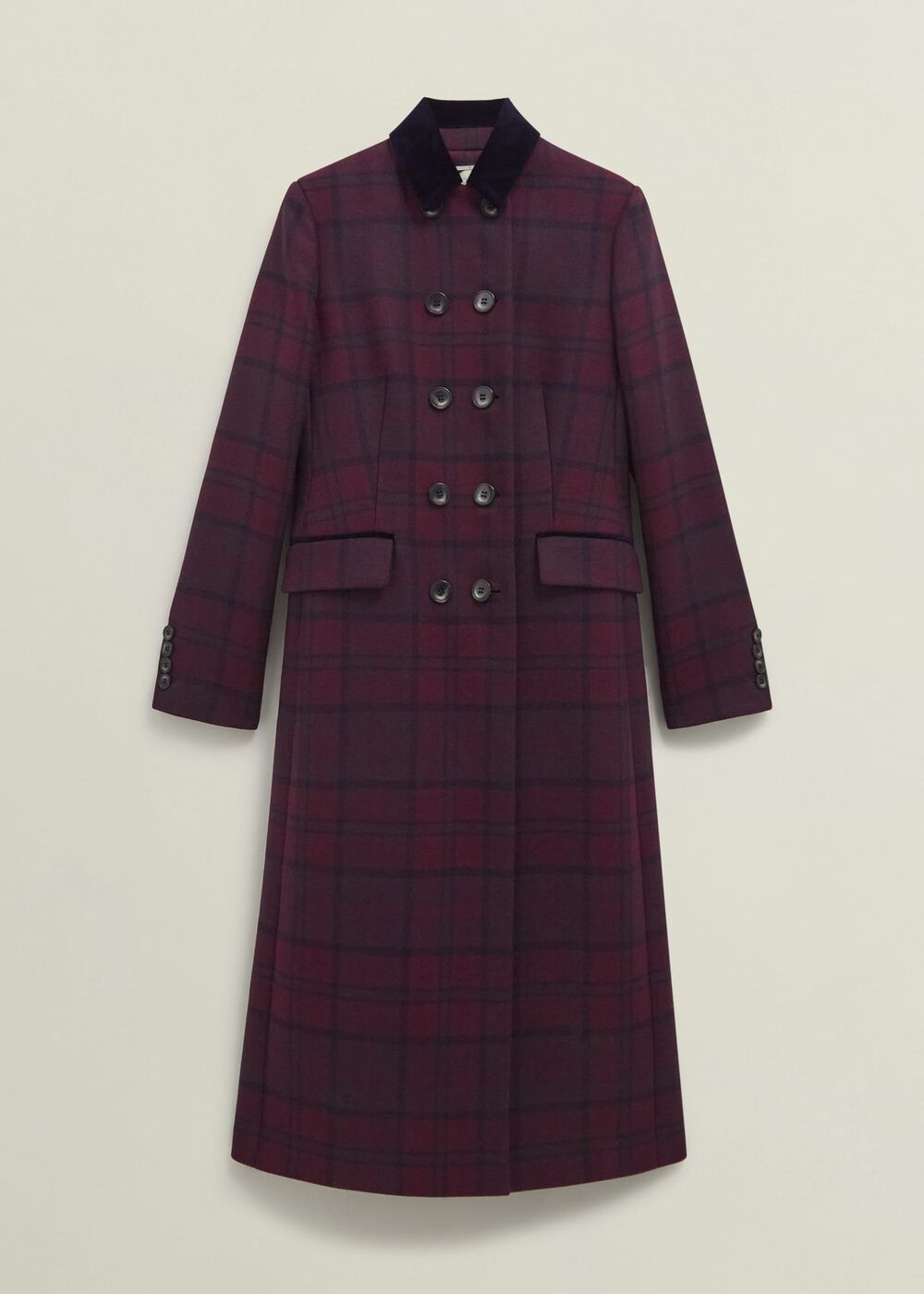 Patricia Wool Blend Coat, Pink Multi, hi-res