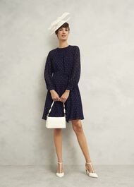 Jas Leather Clutch Bag, Ivory, hi-res