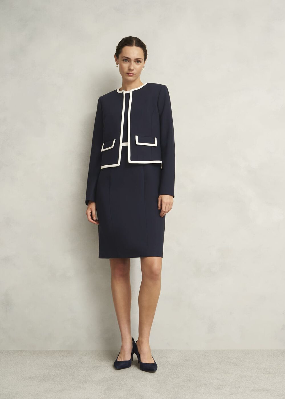 Sally Jacket, Navy Ivory, hi-res