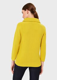 Isabella Cotton Sweater, Sulphur, hi-res