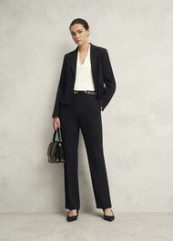 Petite Rae Straight Pants, Black, hi-res